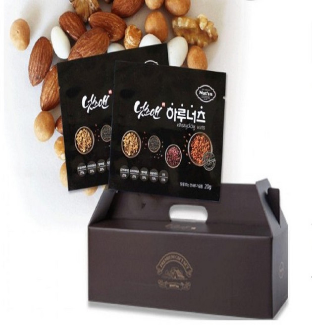 넛츠앤 블랙빈믹스넛 혼합견과 하루견과 견과류세트 하루너츠 28봉, 28개, 20g