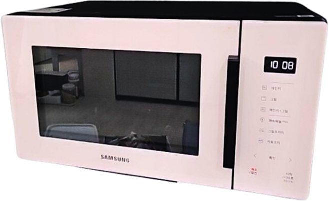 삼성전자 Bespoke 전자레인지 23L 그릴 프라이 MG23T5018CP 글램 핑크