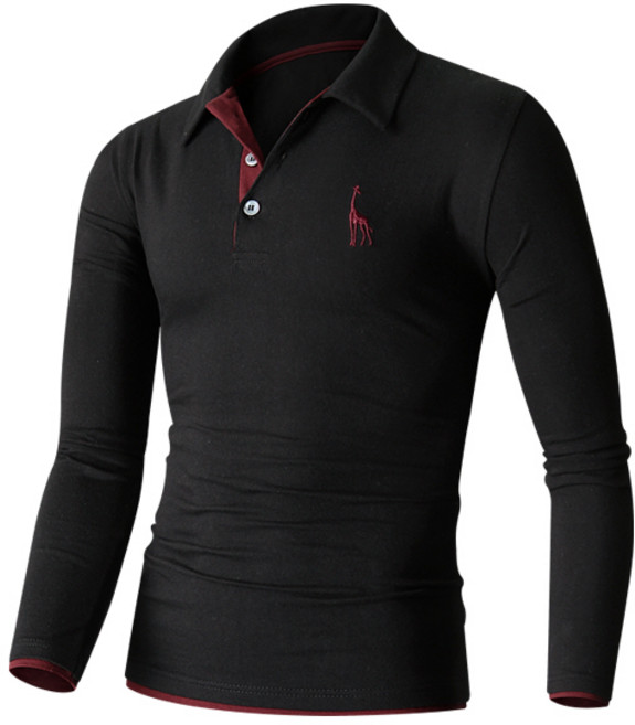 해리슨 남성용 기린 레이어드 긴팔 카라티 MDL1250