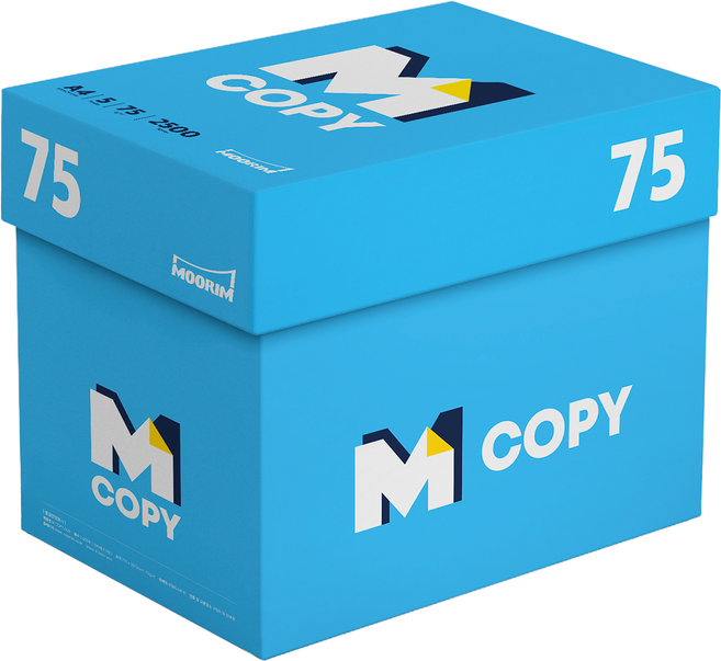 엠카피 복사용지 75g, A4, 2500개