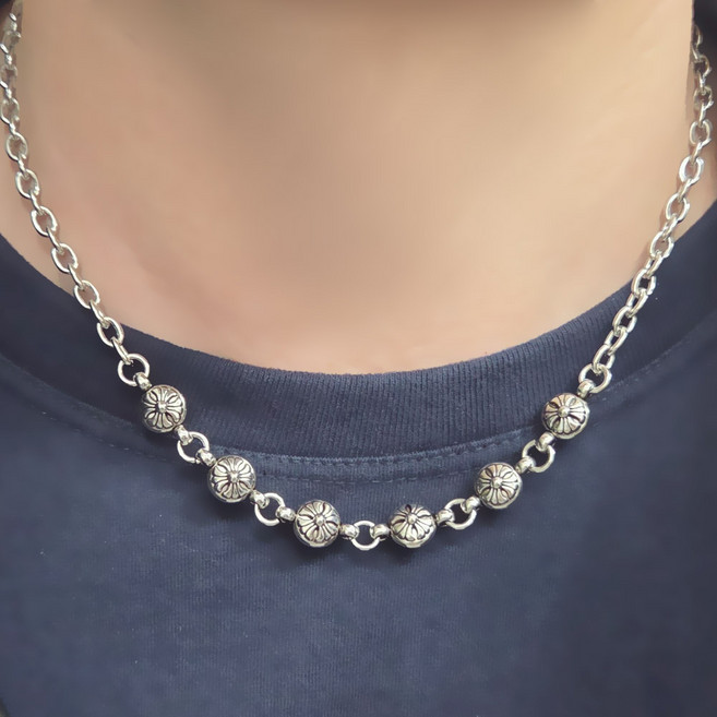 N058 목걸이 남자 체인줄 남성 펜던트 메탈 종 악세사리 남성패션목걸이