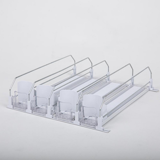 맨사템 캔 음료 디스펜서 정리 보관 홀더 트레이, 4칸