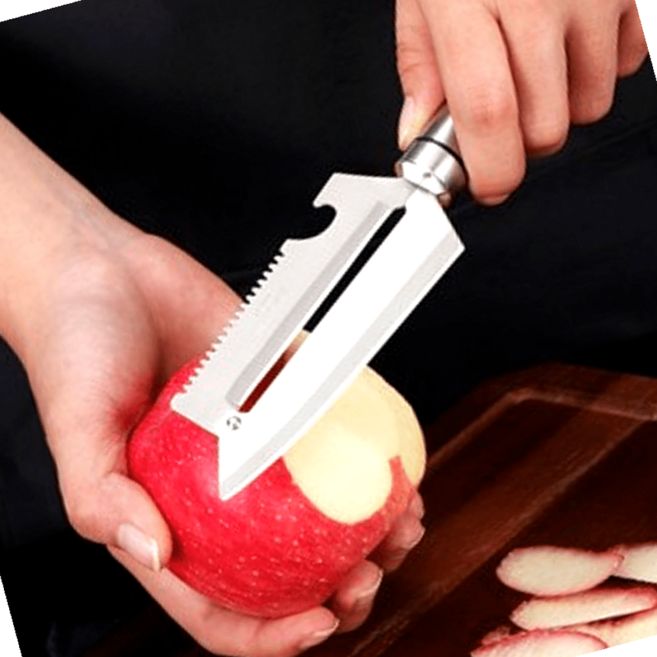 304 스테인리스 야채 필러 캠핑 감자 칼, 1개