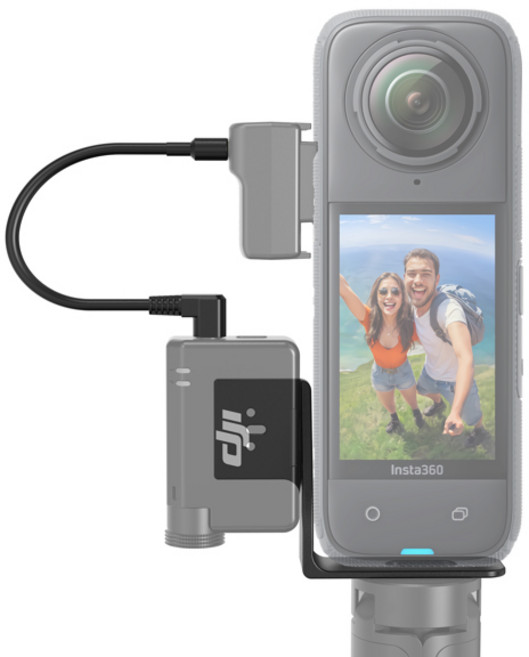 Insta360 X5/X4/X3/X2 카메라 DJI MIC 미니 RX 수신기 어댑터 알루미늄 합금 브래킷 확장 홀더 세트 액세서리, [01] 옵션1