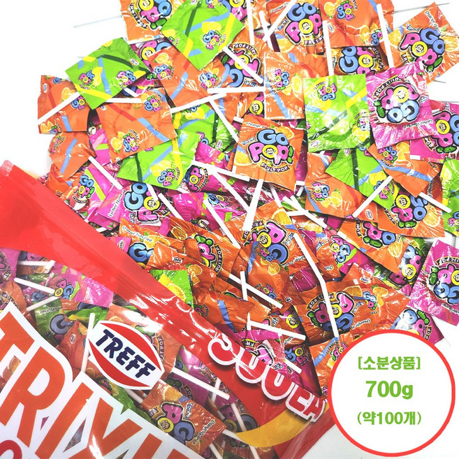 고팝 막대사탕, 100개, 7g