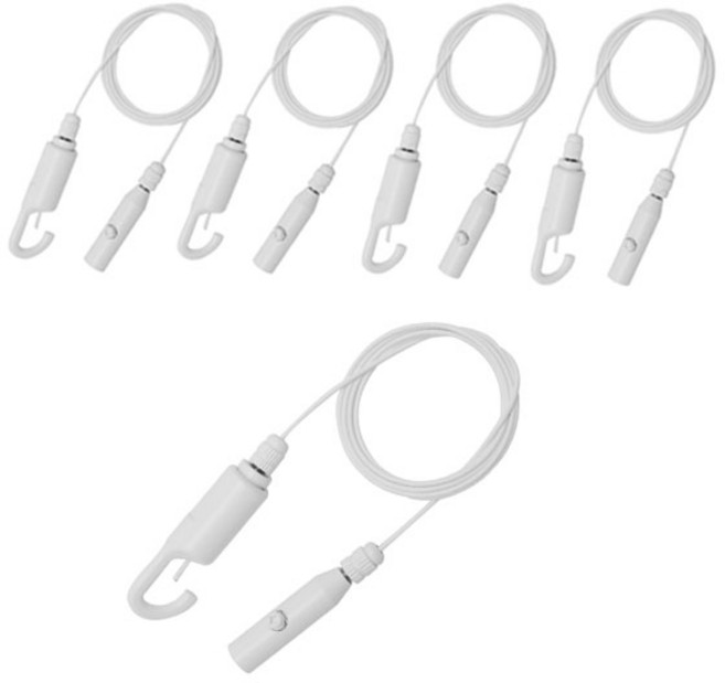 와이어액자걸이 5세트 천장고리 천정고리 그림걸이, 화이트, 5개