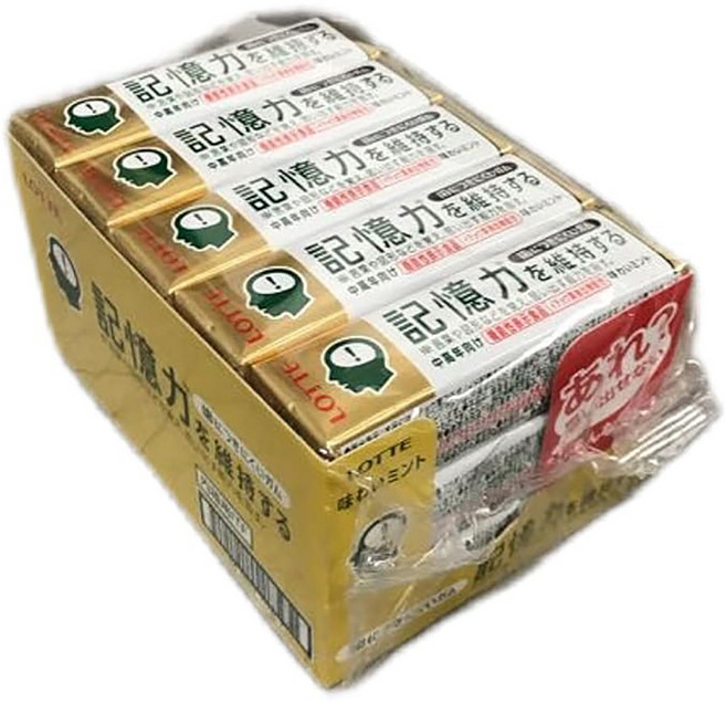 일본 롯데 치아에 잘 붙지 않는 껌 틀니껌 징코빌로바 함유 9개입 x 15개