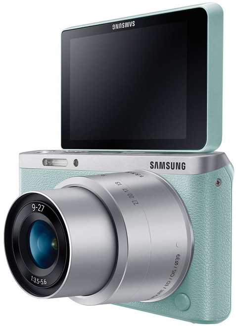 삼성 카메라 NX mini 바디+9-27mm 렌즈킷+48GB 메모리+포켓융+리더기+청소도구셋 포함 K, 그린민트