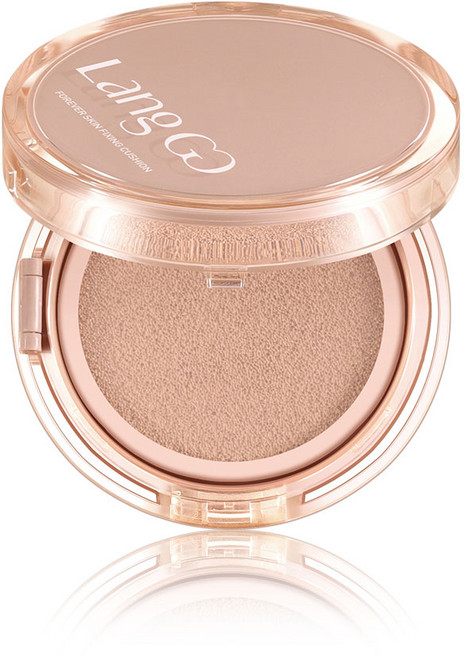 랑끄 포에버 스킨 픽싱 촉촉 완벽 초밀착 커버 쿠션 본품+리필 세트, [본품+리필] 21호 아이보리, 13g, 1개