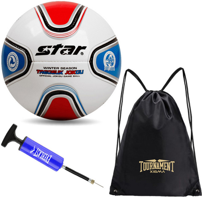 스타 태극 족구공 동계용, JB245W-31 +  XIGMA 멀티가방+펌프(블루), 1개