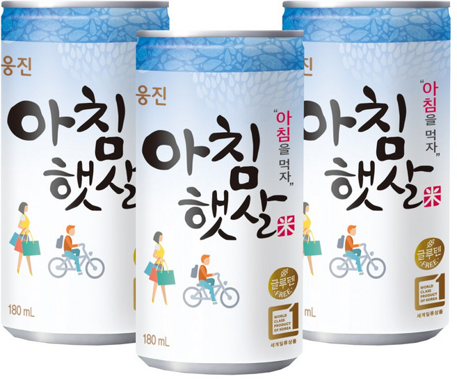 웅진 아침햇살, 180ml, 60개