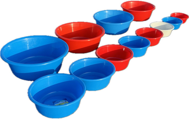 나코 플라스틱 다라이 세숫대야 대형 김장용 고무다라 목욕 대야, 1개, 11호 파란색