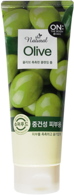 온더바디 더 내추럴 올리브 촉촉한 클렌징 폼, 200g, 1개
