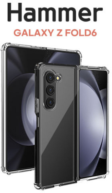 [포미셀] 해머 하드 클리어 젤리 케이스 / SM-F956 / 갤럭시 Z폴드6