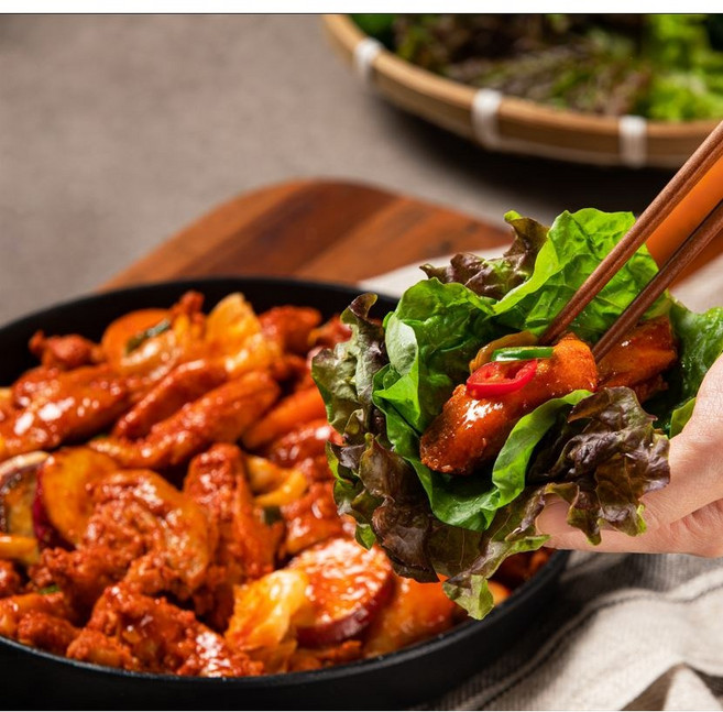 다인 셰프닭 국내산 춘천식/서울식 닭갈비(650gx2팩/ 6인분), 2개, 1300g