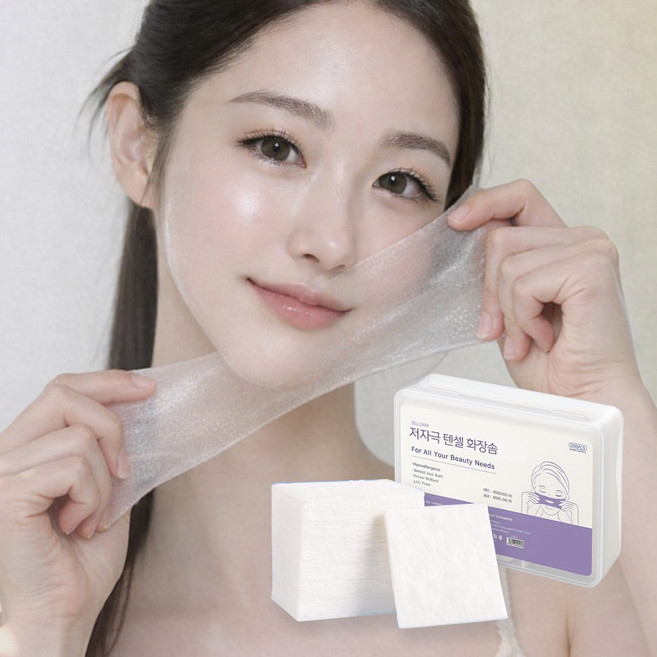 셀담 저자극 텐셀 늘어나는 화장솜, 1개, 400매입
