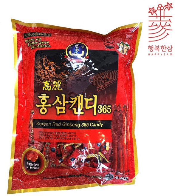 금산 고려 홍삼캔디, 800g, 5개