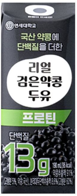 연세 리얼 검은 약콩 두유 프로틴, 32개, 190ml
