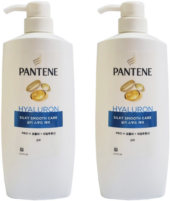팬틴 실키 스무드 케어 샴푸, 750ml, 2개