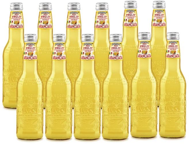 이탈리아 갈바니나 유기농 탄산음료 상큼 오렌지, 355ml, 12개