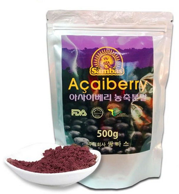 브라질 아사이베리분말 아싸이베리 건강 분말 500g, 1개