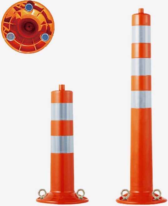 자석규제봉 주황 2사이즈 차선규제봉 자석형, 1개