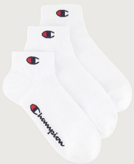 챔피온 C로고 쿼터랭스 삭스 3PACK White 188293