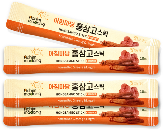 [아침마당홍삼]홍삼고 스틱(실속형) 홍삼을 더 진하게, 100개, 10ml