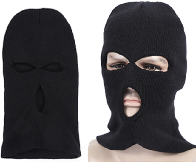 검정 복면모자 보온마스크