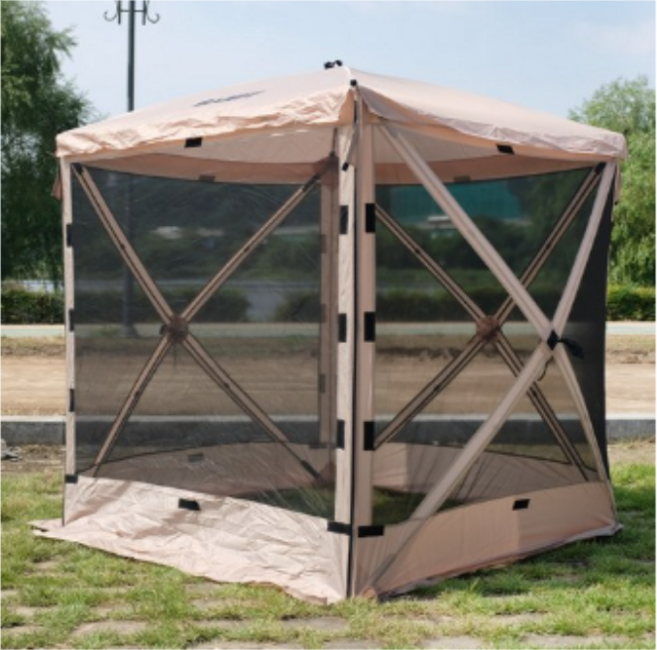 밴프 원터치 사각 쉘터 텐트, CT049 베이지