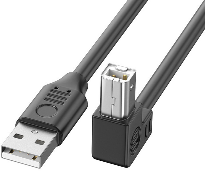 易控王 USB2.0 USB-A轉USB-B 公對公 印表機傳輸連接線(30-776-01), Black, 1個, 30-776-19(2米)