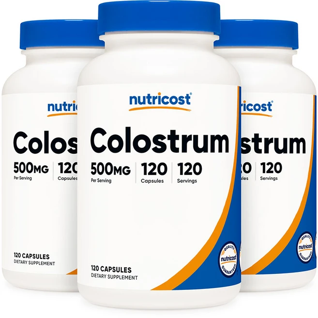 뉴트리코스트 초유 콜로스트럼 500mg 캡슐 120정 3병, 3개 - 쿠팡