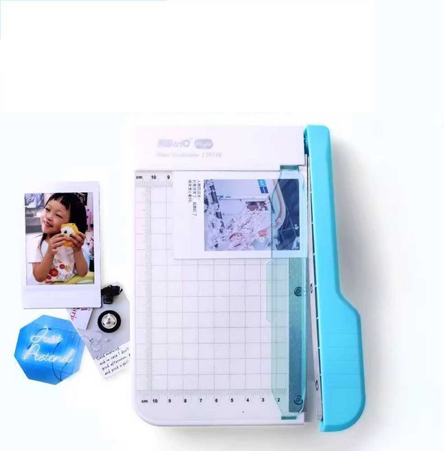 미니 종이 재단기 사진 포토사진 절단 커팅기 절단기 휴대 6인치 블랙, 6인치 핑크