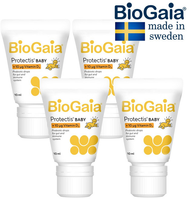 바이오가이아 아기 유산균 비타민D 10ml 이지드롭 베이비드롭 최신제조 스웨덴 본사공식 biogaia, 4개