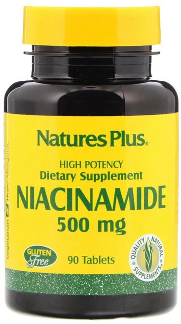 네이처스플러스 나이아신아마이드 500mg 타블렛 글루텐 프리, 90정, 1개 - 쿠팡