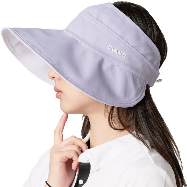 양면 와이드챙 자외선 차단 모자 로누아