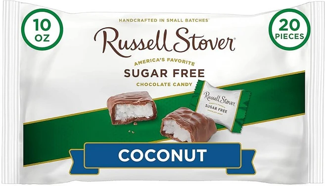 Russell Stover 무설탕 레이다운 백 코코넛 283.5g 10온스 263303, 1개 - 쿠팡