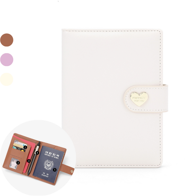 RFID 치단 안티스키밍 가죽 여권 케이스