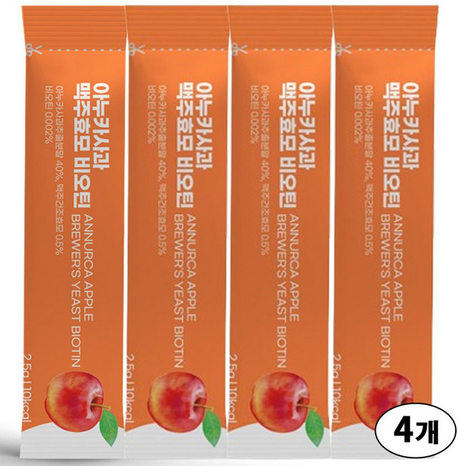 내츄럴플러스 아누카사과 추출분말 스틱 30p, 4개