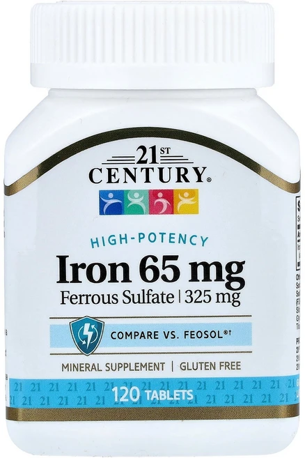 21st Century 철분 65mg 120정 Century (21st 센트리), 21st Century, 철분, 65mg, 120정 C, 1개 - 쿠팡