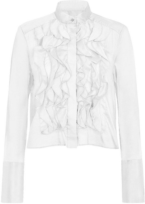 TWP 러플 패턴 블라우스