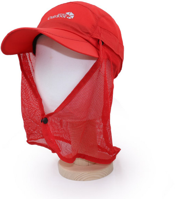 남성 여성 여름 등산모자 볼캡 메쉬 Outdoor 로고 햇빛가리개 탈부착