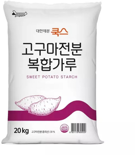 대한제분쿡스 고구마전분 복합가루 20kg, 1개