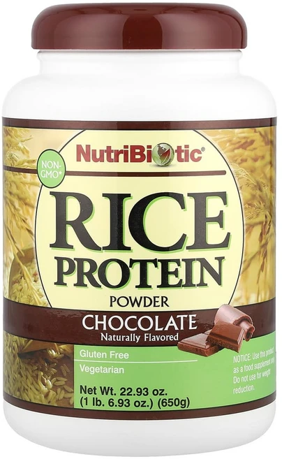뉴트리바이오틱 무가공 라이스 프로틴 초콜릿 650g(1.43lbs), 1개 - 쿠팡