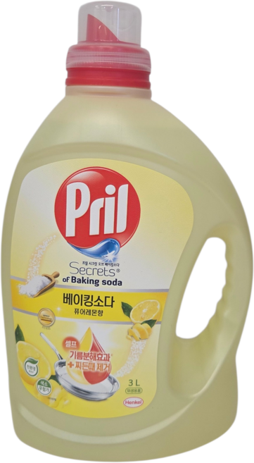 프릴 베이킹소다 레몬향 주방세제, 3L, 1개