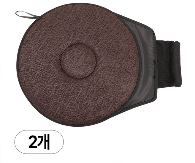 아띠꼴로 환자 방석 자세변환 자세변경 이동보조기, 2개, 회전방석 브라운