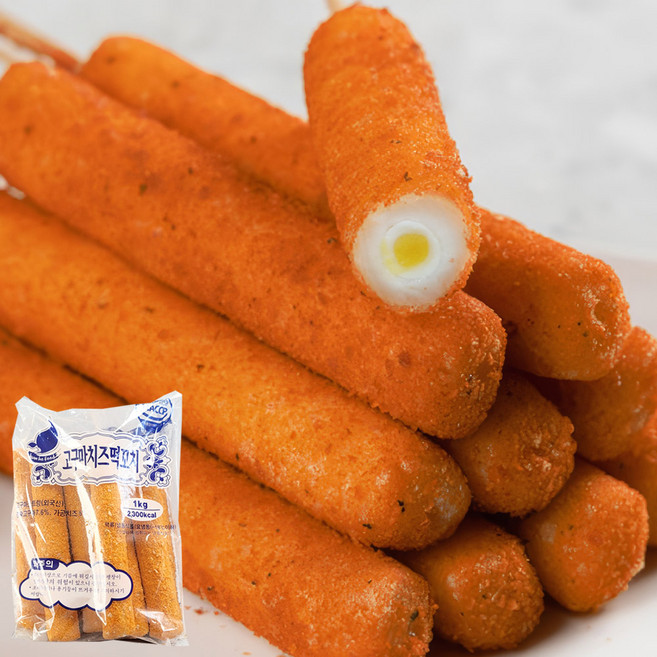금호 고구마 치즈떡꼬치 1kg(100gx10개입) (코리아타임스퀘어), 1kg, 1개