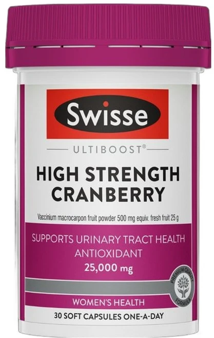 스위스 울티 부스트 하이 스트렝스 크랜베리 25000mg 캡슐, 30정, 1개 - 쿠팡