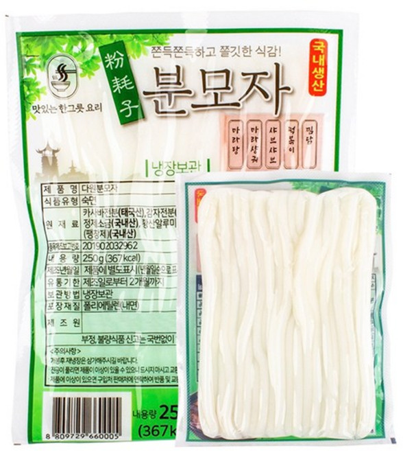 (농부마을 콩사랑)다원 떡복이분모자 일자형분모자 분모자당면, 250g, 48개