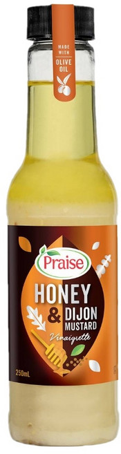호주 프레이즈 허니 디종 머스타드 드레싱 소스 250ml Praise Honey Dijon, 0, 1개, 250g